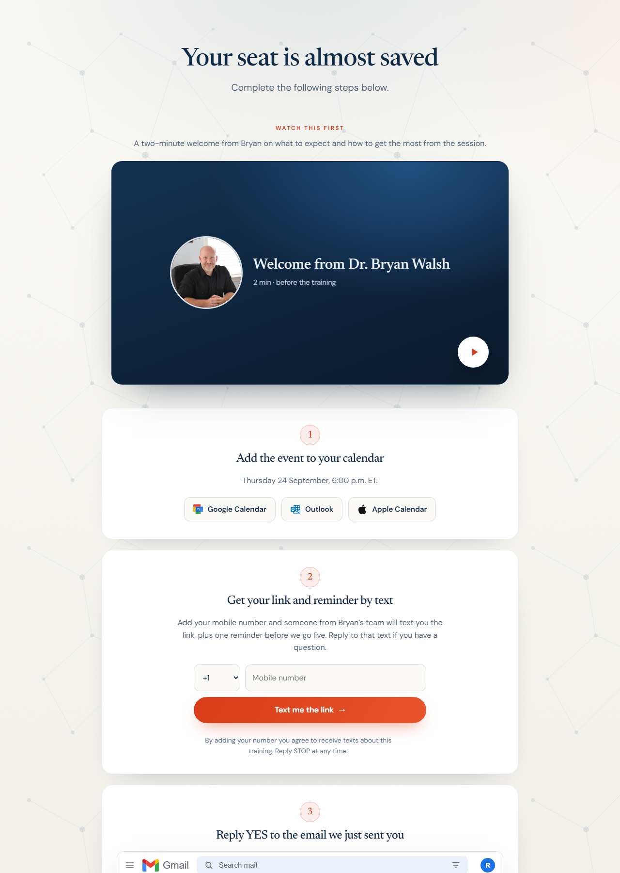 Thank-you page preview